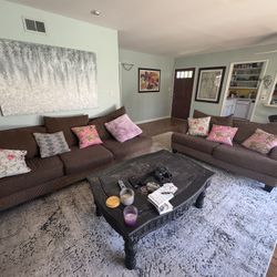 COUCH AND LOVE SEAT (optional Sectional Piece Available)