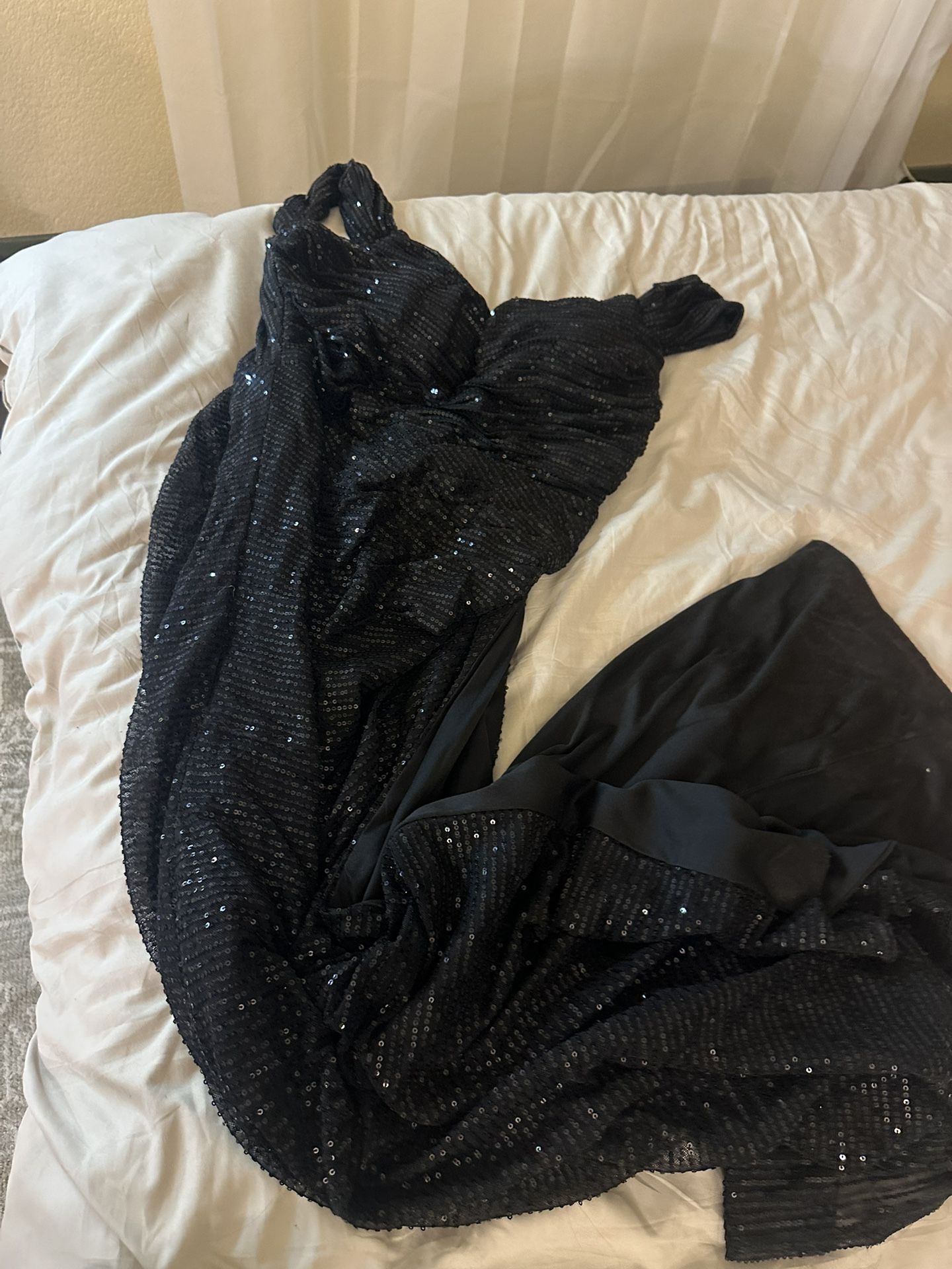 Black Sequins Mermaid Dress