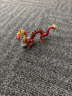 Safari LTD Horned Imperial Chinese Red Dragon Figure