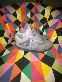 Size 10.5 Jordan 4 Wet Cement