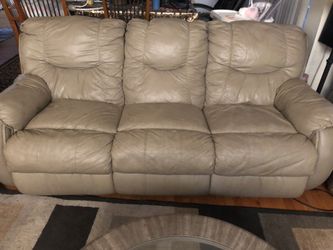 Leather reclining couches (set)