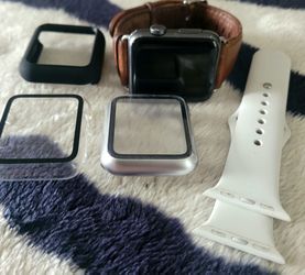 Apple watch series 1 with accessories