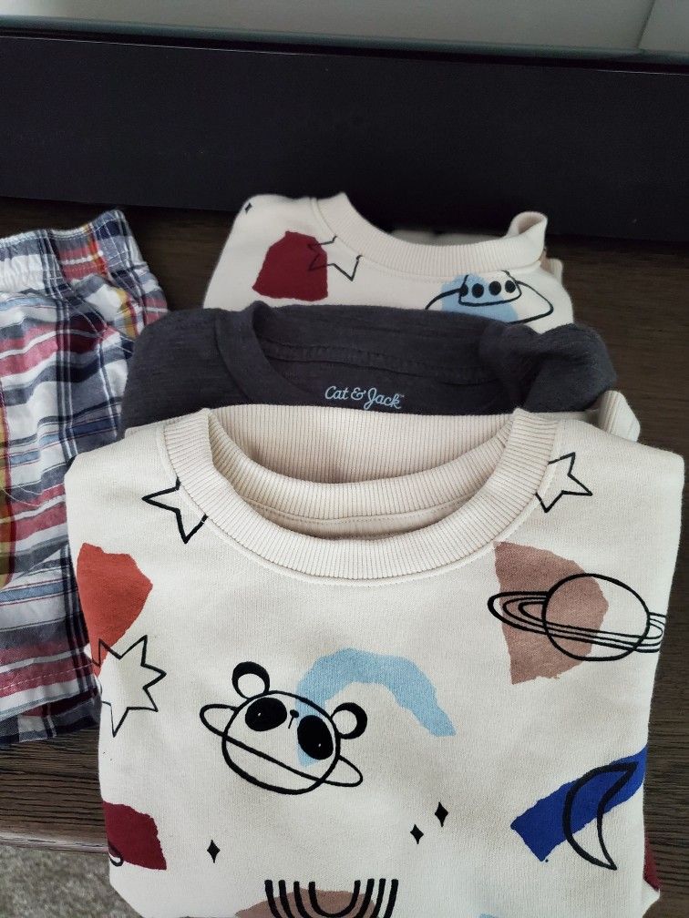 Boys Long Sleeve Shirt/sweatshirts, Each, Size 5