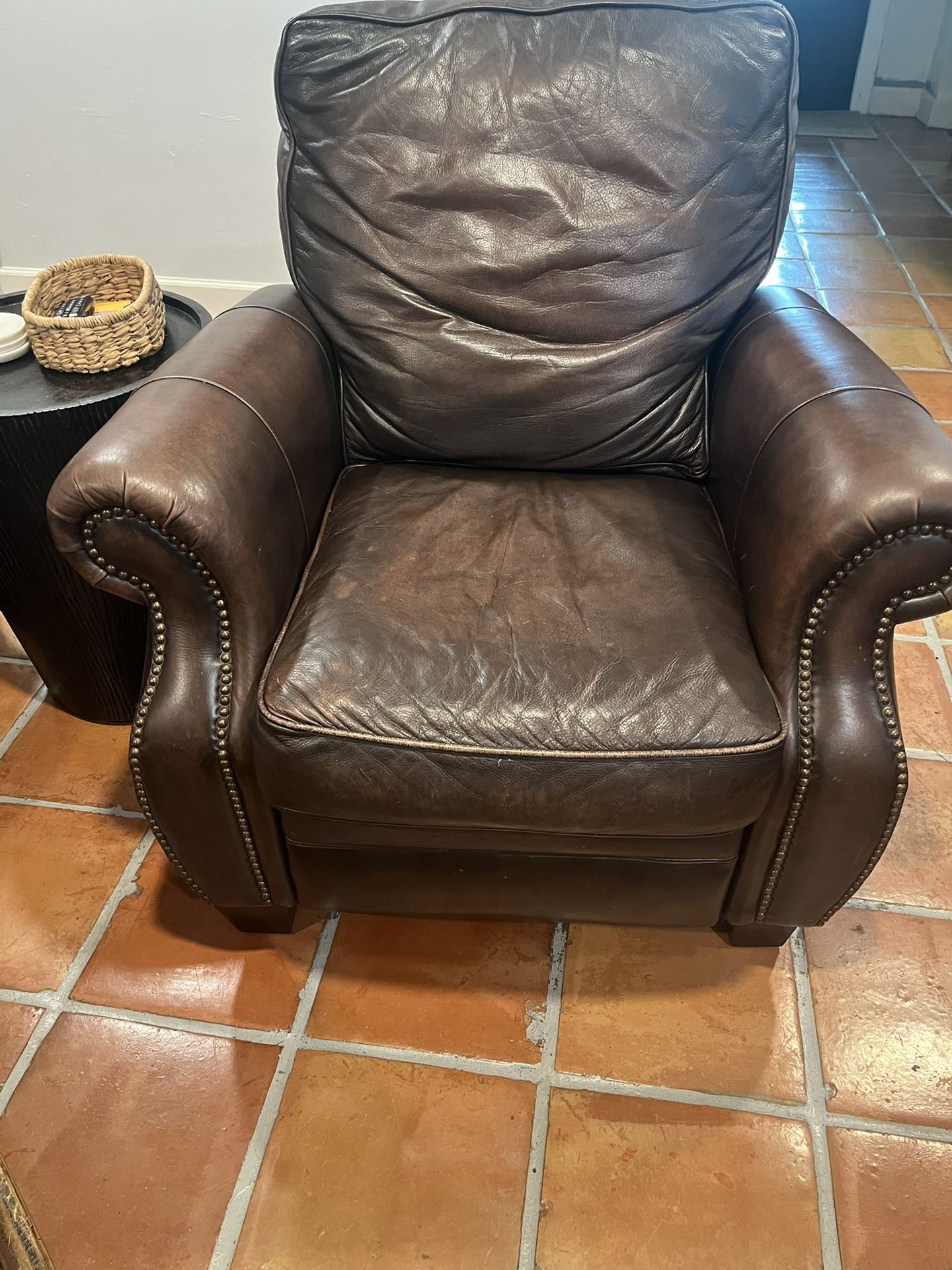 Bernhardt Brown Leather Recliners (2)