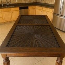 Big Wooden Dining Table 