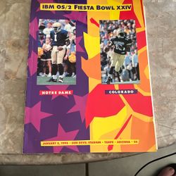Vintage IBM Fiesta Bowl XXIV Magazine January 2, 1995