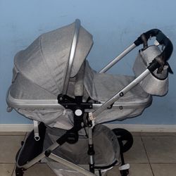 Gray Baby Stroller