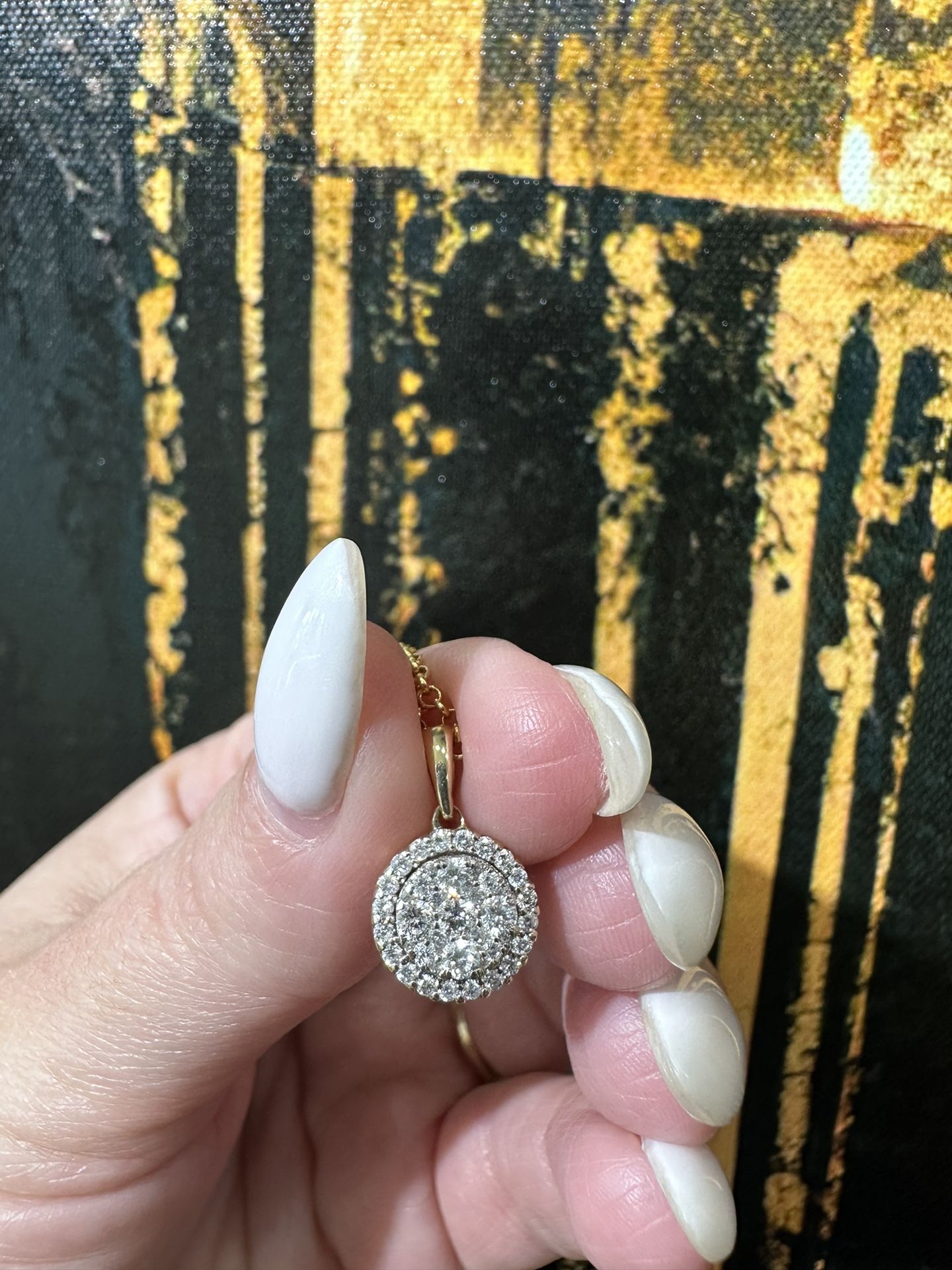 14k DIAMOND CHARM 