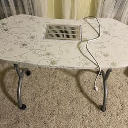 portable table with bag for nail artist