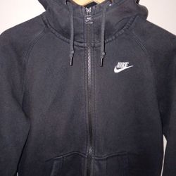 Black Nike Men's Zip Up Hoodie Size M 
