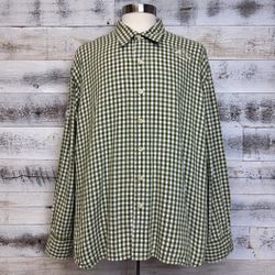 Tommy Bahama Green Check Shirt Size XXL Pro Leisure Tour Embroidery Logo Limited