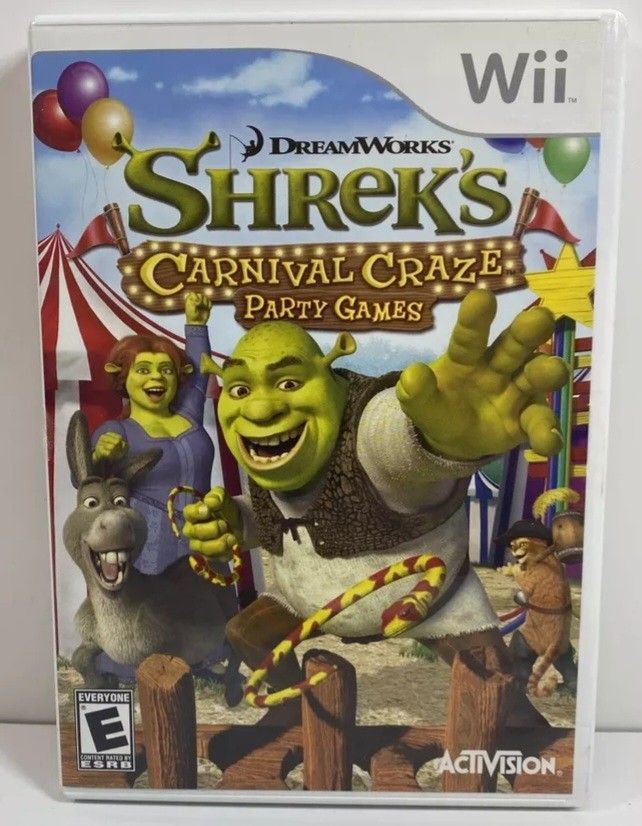 NINTENDO Wii SHREK's CARNIVAL CRAZE PARTY GAMES