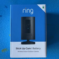Ring Stick Up Camera. NEW!! Wireless and Indoor or Outdoor 
