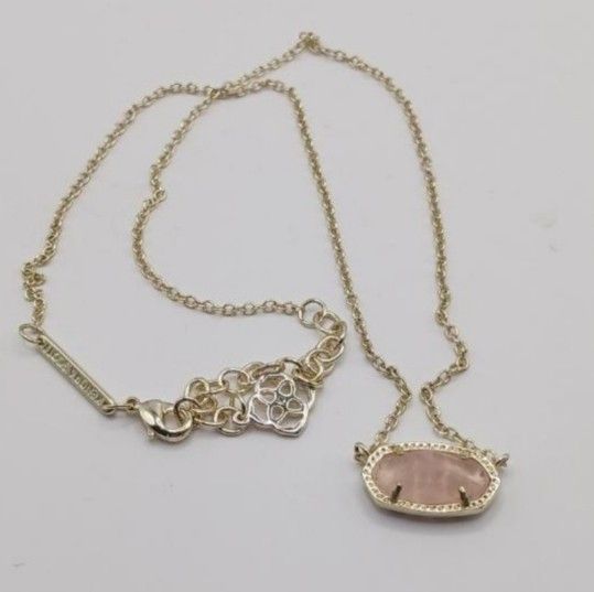 Kendra Scott Rose Quartz Necklace