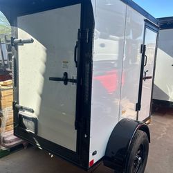 4 x 6 plus v nose enclosed trailer