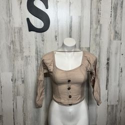 Brown Crop Top 