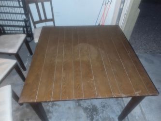 Square Wood Dining Table