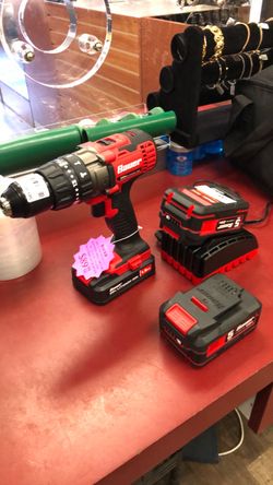 1003 Bauer 1792C-B1 20V Lithium Ion Cordless 1/2” Hammer Drill Driver W/ 3xBatteries and Charger 588198