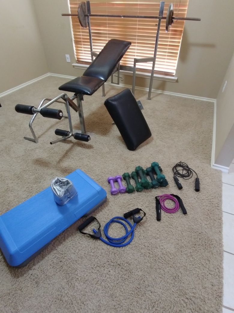 Weight Bench Set & Exercise Equipment