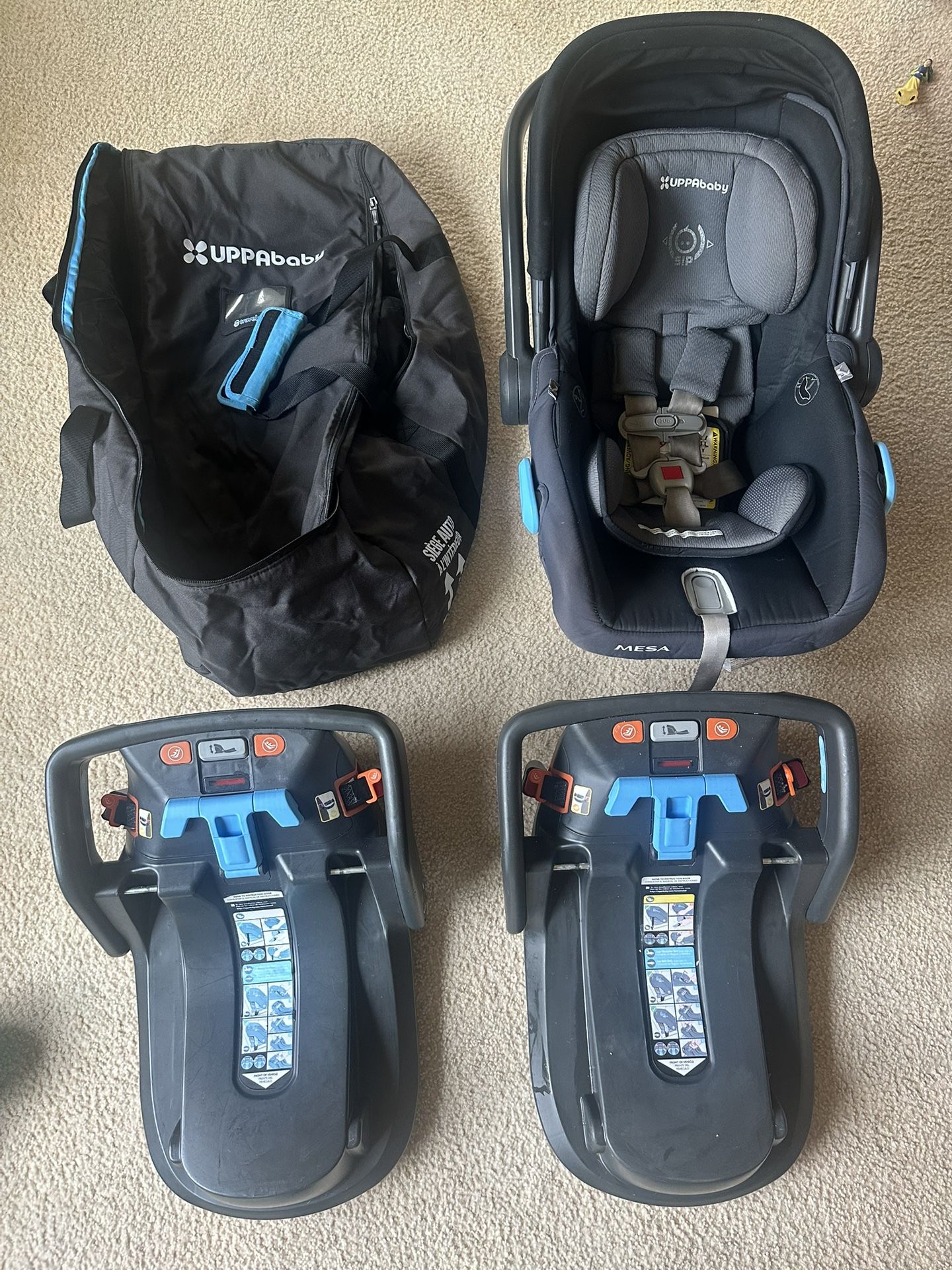 Uppababy Mesa (car seat, 2x Base, Travel Case)
