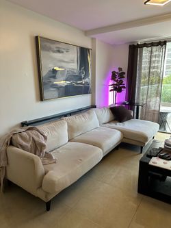 Large cream couch