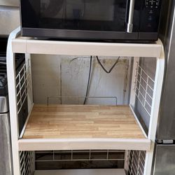 Microwave And Cart With Wheels  Moving Must Sell