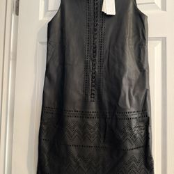 Faux Leather Dress