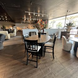 Black 5PC Counter Height Table Set