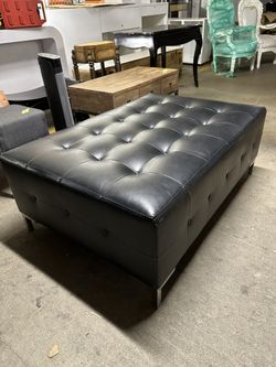 Black Large Ottoman