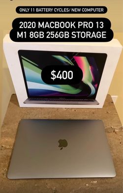 2020 MACBOOK PRO 13 M1 8GB 256GB STORAGE