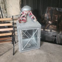 Galvanized Lantern Candle Holders