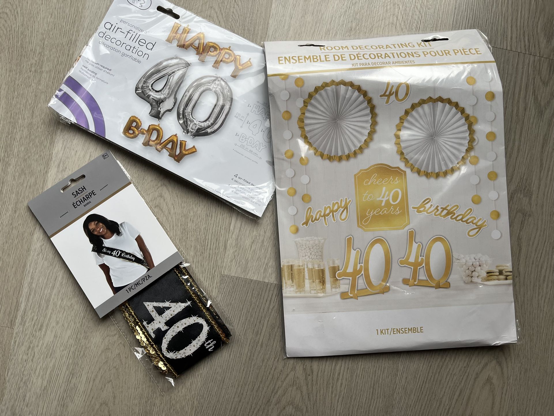40th birthday Decorations Package