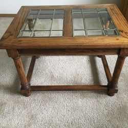 End Solid Wood Table