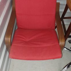 Red Cloth Poang Chair