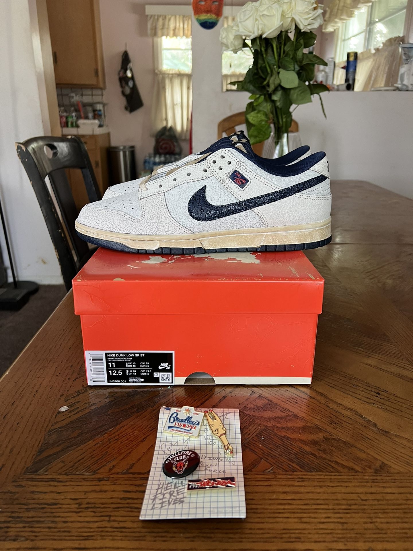 Nike Dunk Low Stranger Things Phantom Size 11