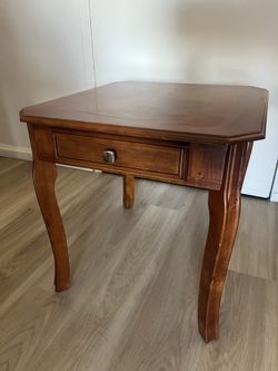 Wood Side Table Nightstand 