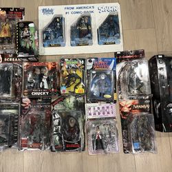 Vintage Horror Figurine lot McFarland Spawn Halloween Chucky scream and more