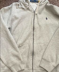 Gray Ralph Lauren polo zip up size medium
