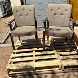 This 2 Chairs $60 For The Pair In Exellent Condition 