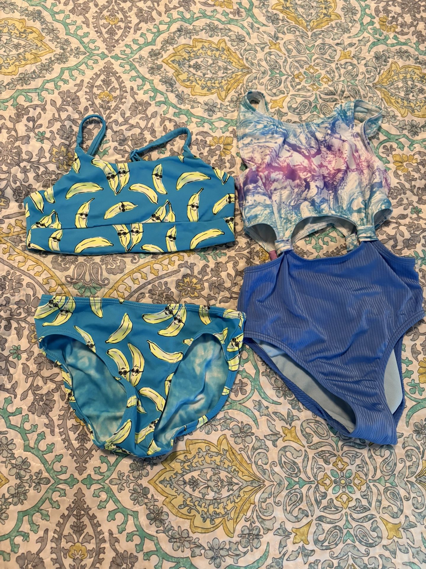 Girls Size 6 Bathing Suit Set - swimsuit - Simi Valley