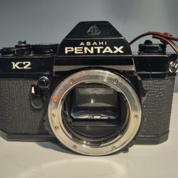 Camera Pentax 35mm Film K2 Black Body-No Lens
