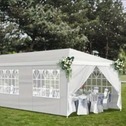 10 x 20 Pop Up Canopy Tent with Sidewalls 10x20
