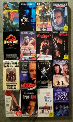VHS Cassette Tapes ACTION & Other