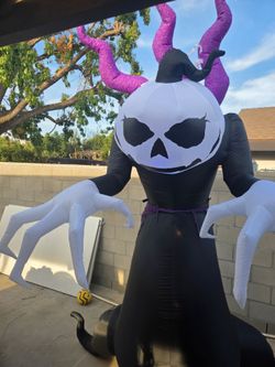 Large Halloween Inflatable Skeleton Monster