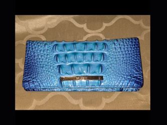 Brahmin Melbourne Collection Ady Affinity Ombre All Over Slim Leather Wallet. MSRP $145.-