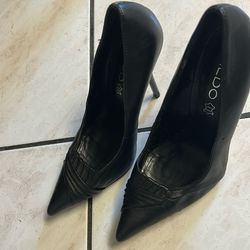 High heels black Shoes Size 7