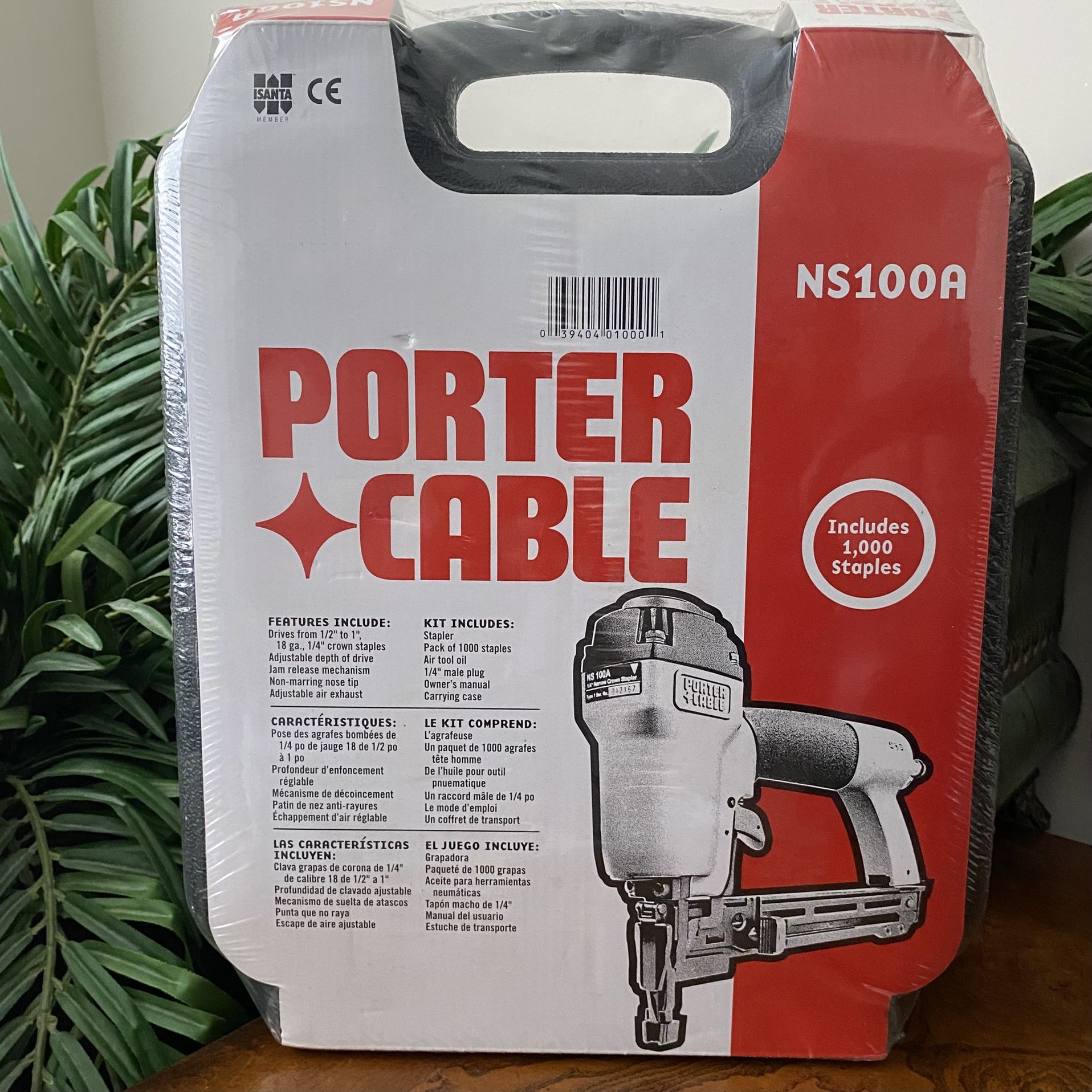 PORTER-CABLE NS100A 18 Gauge, 1/2-Inch to 1-Inch Stapler Kit with Case