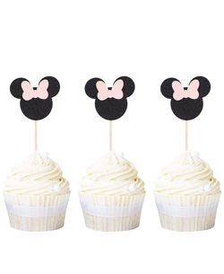 Minnie Mouse cupcake toppers