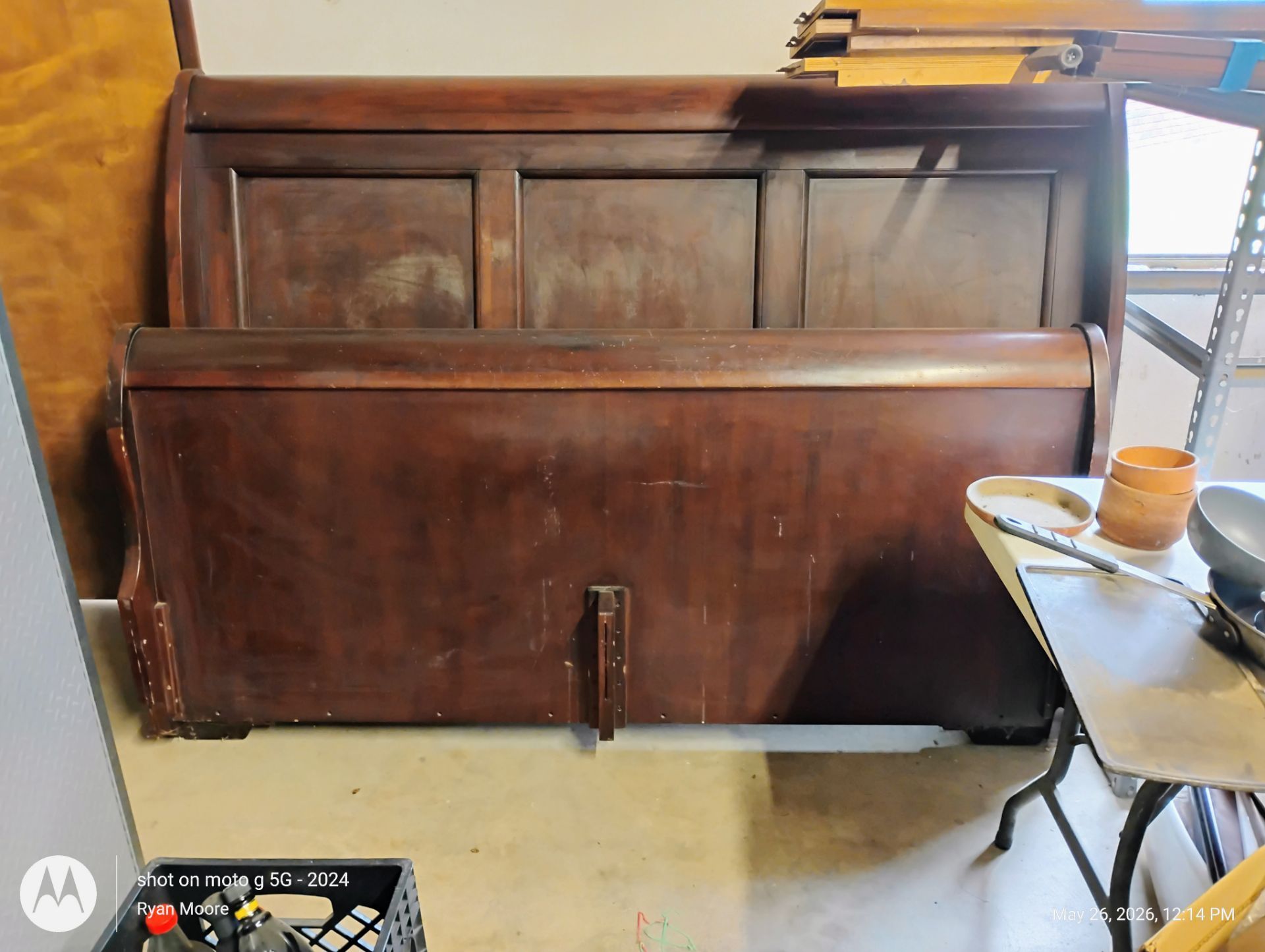 King size bed frame