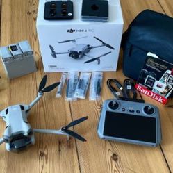 Dji Mini 4 Pro fly more drone with RC2 remote control, ND filter,